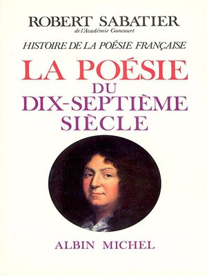 cover image of Histoire de la poésie française--poésie du XVII° siècle